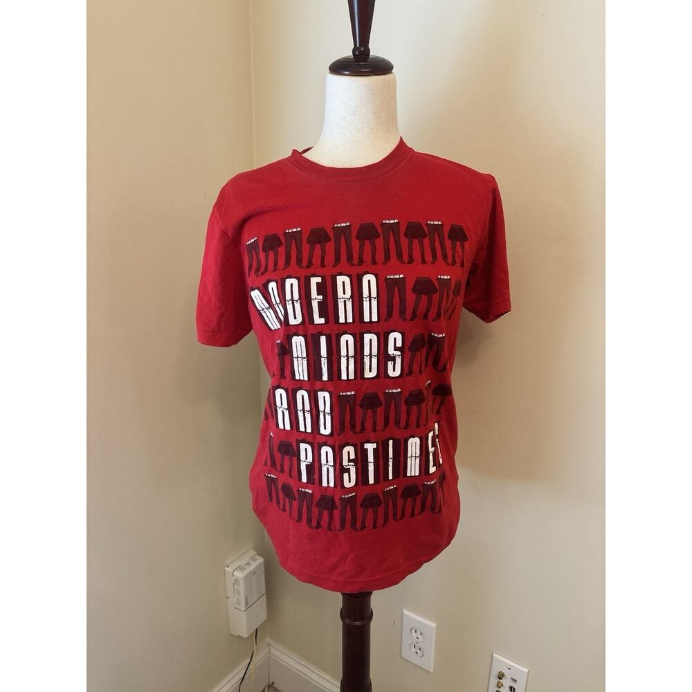 The Click Five Signed Tee Shirt Red Modern Minds and Pastimes American Apparel